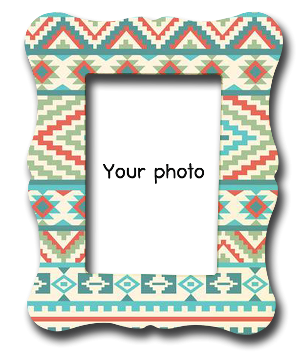 กรอบรูปน่ารัก Tribal pattern frame